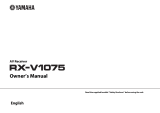 Yamaha RX-V1075 Manuale del proprietario