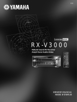 Yamaha RXV3000 Manuale utente