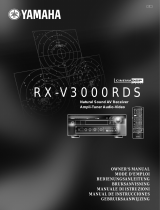 Yamaha RXV3000RDS Manuale utente