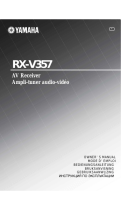 Yamaha RX-V357 Manuale del proprietario
