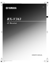 Yamaha RXV363-B - Home Theater Receiver Manuale del proprietario