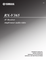 Yamaha RX-V365 Manuale del proprietario