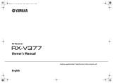 Yamaha RX-V377 Manuale utente