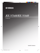 Yamaha RX-V540 Manuale utente