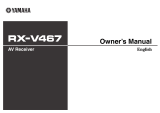 Yamaha RX-V467 Manuale del proprietario