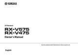Yamaha RXV475BL Manuale utente