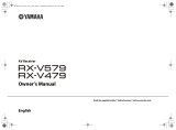 Yamaha RX-V579 Manuale del proprietario