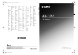 Yamaha RX-V563 - AV Receiver Manuale utente