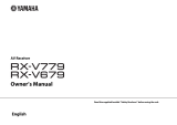 Yamaha RX-V779 Manuale del proprietario