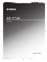 Yamaha RX-V740 Manuale utente