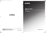 Yamaha RX-V757 Manuale utente
