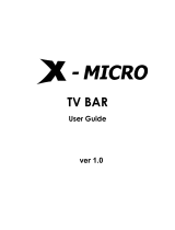X-Micro TV BAR Manuale utente