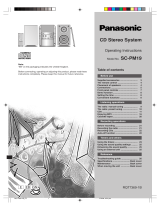 Panasonic SCPM19 Manuale utente