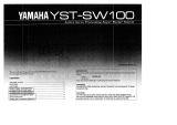 Yamaha YST-SW100 Manuale del proprietario