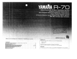 Yamaha R-70 Manuale del proprietario