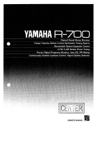 Yamaha R-700 Manuale del proprietario
