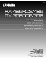 Yamaha RX-396 Manuale utente