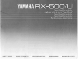 Yamaha RX-500 Manuale utente
