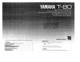 Yamaha T-80 Manuale del proprietario