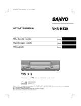 Sanyo VHR-H530 Manuale utente