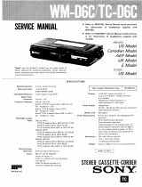 Sony TC-D6C Manuale utente
