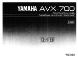 Yamaha AVX-700 Manuale del proprietario