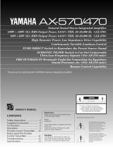Yamaha AX-470 Manuale utente