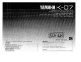 Yamaha K-07 Manuale del proprietario