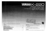 Yamaha K-220 Manuale del proprietario