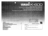Yamaha K-600 Manuale del proprietario