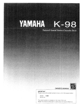 Yamaha K-98 Manuale del proprietario