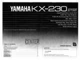 Yamaha KX230 Manuale del proprietario