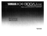 Yamaha KX-300U Manuale del proprietario
