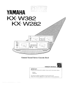 Yamaha KX-W282 Manuale del proprietario