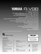 Yamaha R-V98 Manuale utente