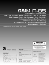 Yamaha R-85 Manuale utente