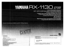Yamaha RX-1130 Manuale del proprietario