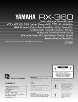 Yamaha RX500U Manuale del proprietario