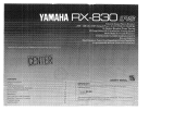 Yamaha RX-830 Manuale del proprietario