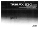 Yamaha RX-930 Manuale del proprietario