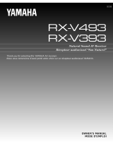 Yamaha RX-V493 Manuale utente