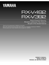 Yamaha RX-V392 Manuale utente