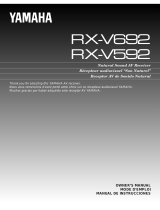 Yamaha RX-V692 Manuale del proprietario