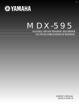 Yamaha MDX-595 Manuale utente