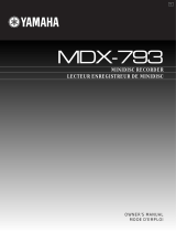 Yamaha MDX-793 Manuale del proprietario