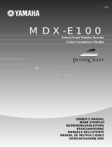 Yamaha MDX-E100 Manuale del proprietario
