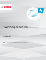 Bosch washing machine Manuale utente