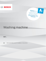 Bosch washing machine Istruzioni per l'uso