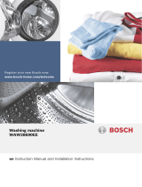 Bosch washing machine Manuale del proprietario