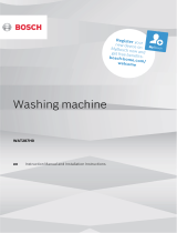 Bosch WAT287H0/34 User manual and assembly instructions